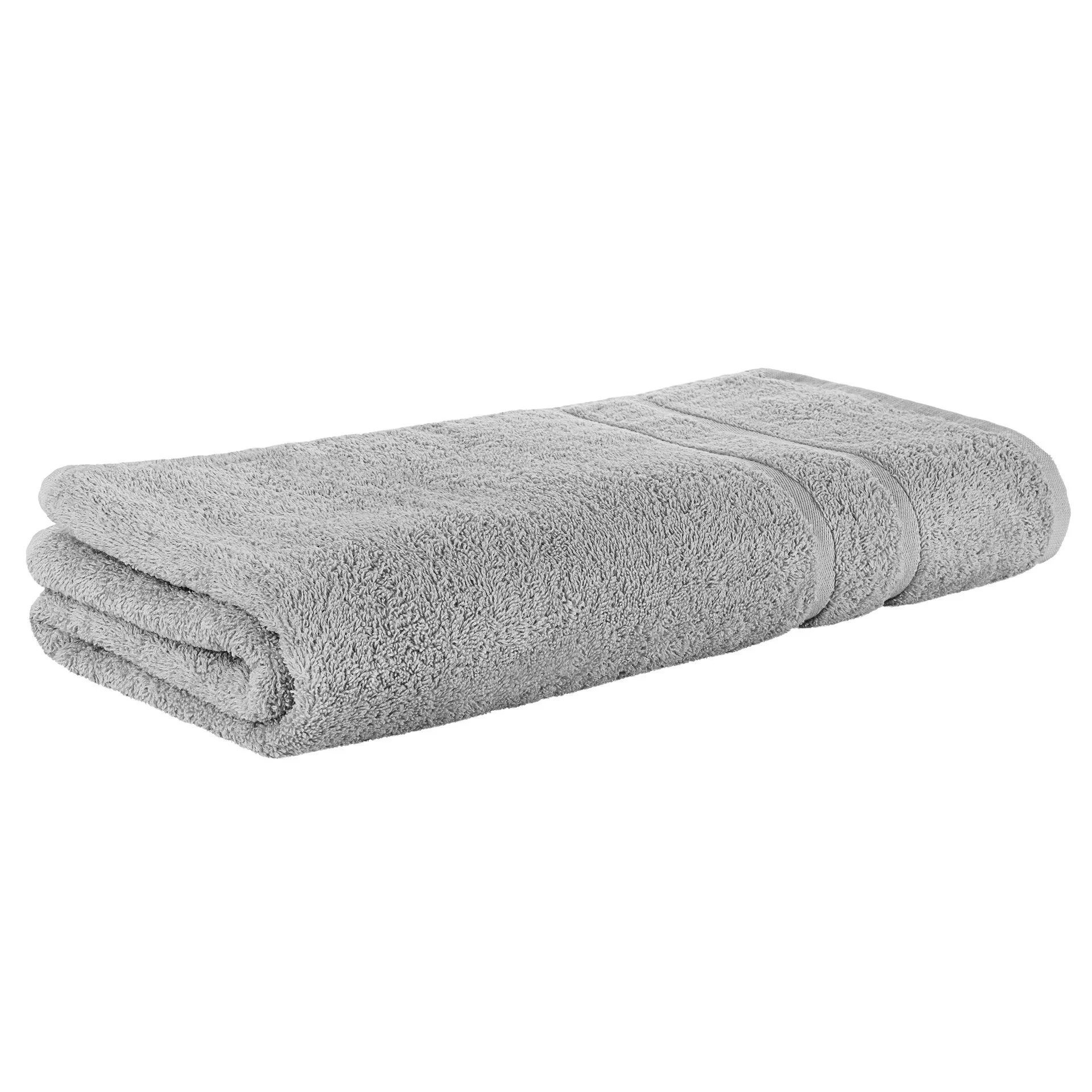 STICKANDSHINE Frottee-Handtücher – Hellgrau, 100% Baumwolle, 500 g/m²